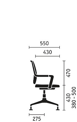 Sedus Crossline 103 - Rückenlehne mit integrierter Nackenstütze - Sto,  1.129,49 €